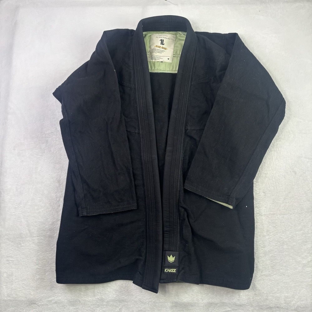 KINGZ The One Kimonos Kore GI Black Long Sleeve Size F4 Jiu Jitsu BJJ MMA